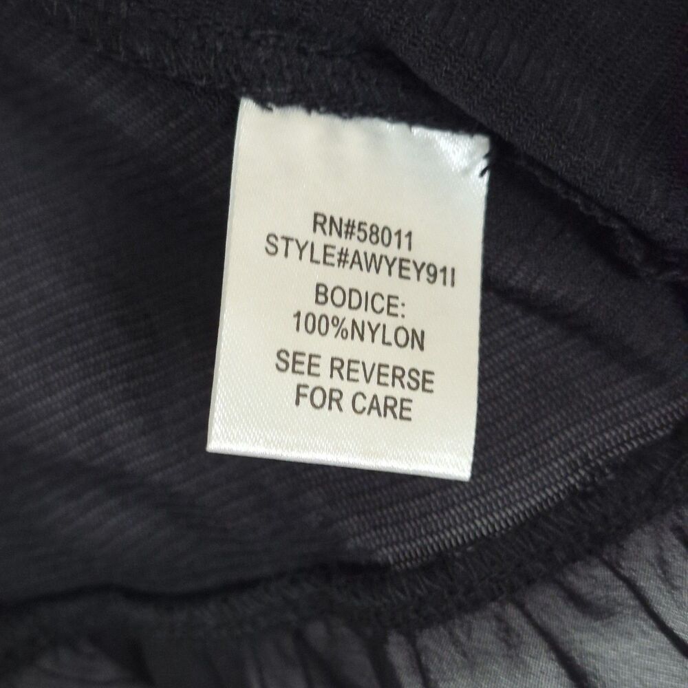 Sangria Black X Large Ruffled Sleeve Sheer Cover Up Cardigan Whimsigoth Romantic - Picture 9 of 13
